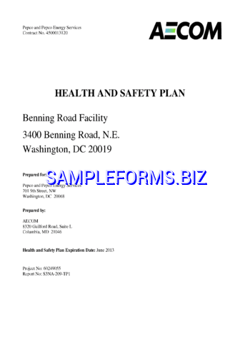 Safety Plan Template 2 pdf free
